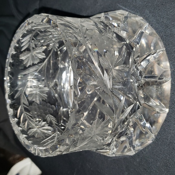 Vintage Stunning Crystal  Wine  Champagne  Coaster bottle holder - Picture 1 of 5